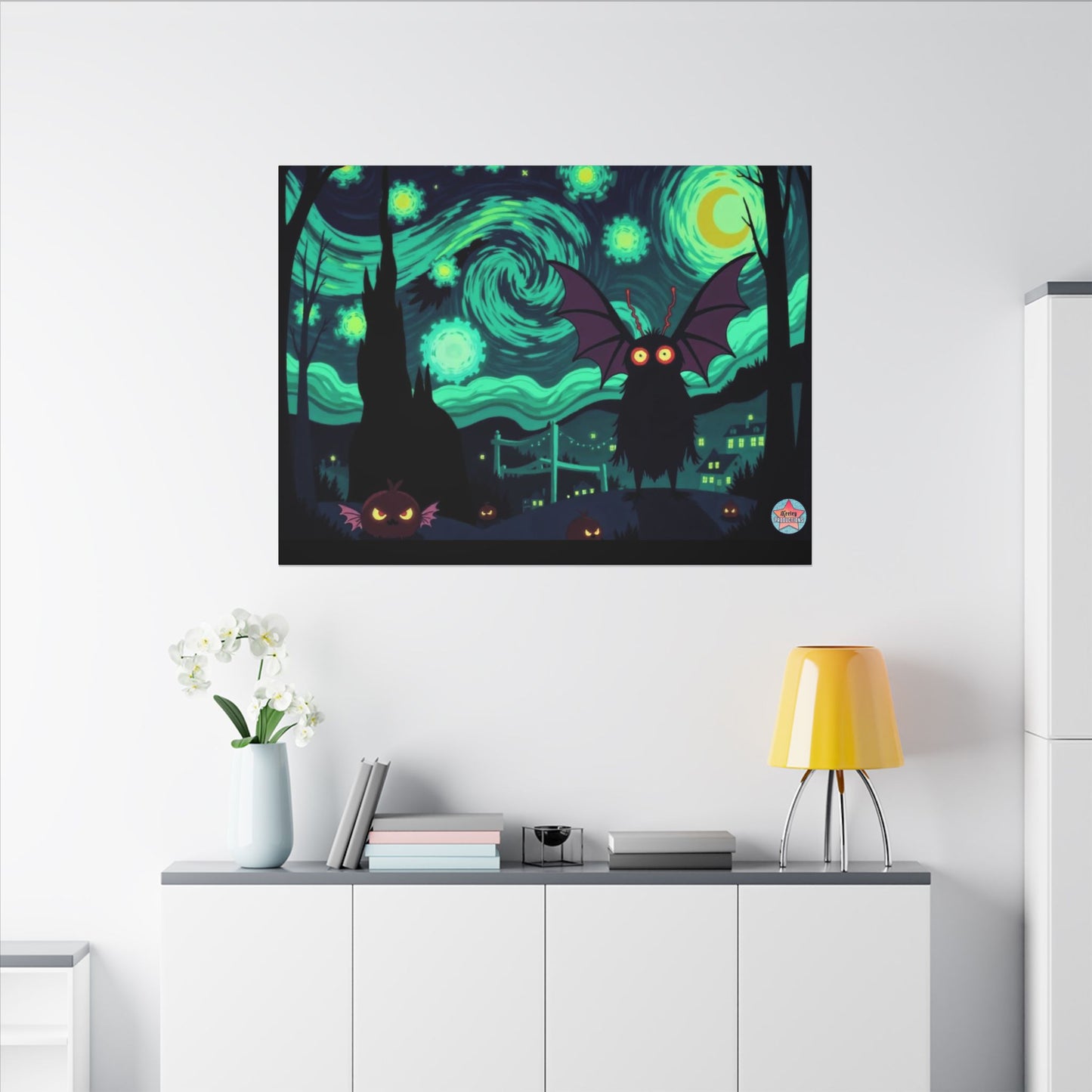 Mothy Night Canvas (Multi-Size)
