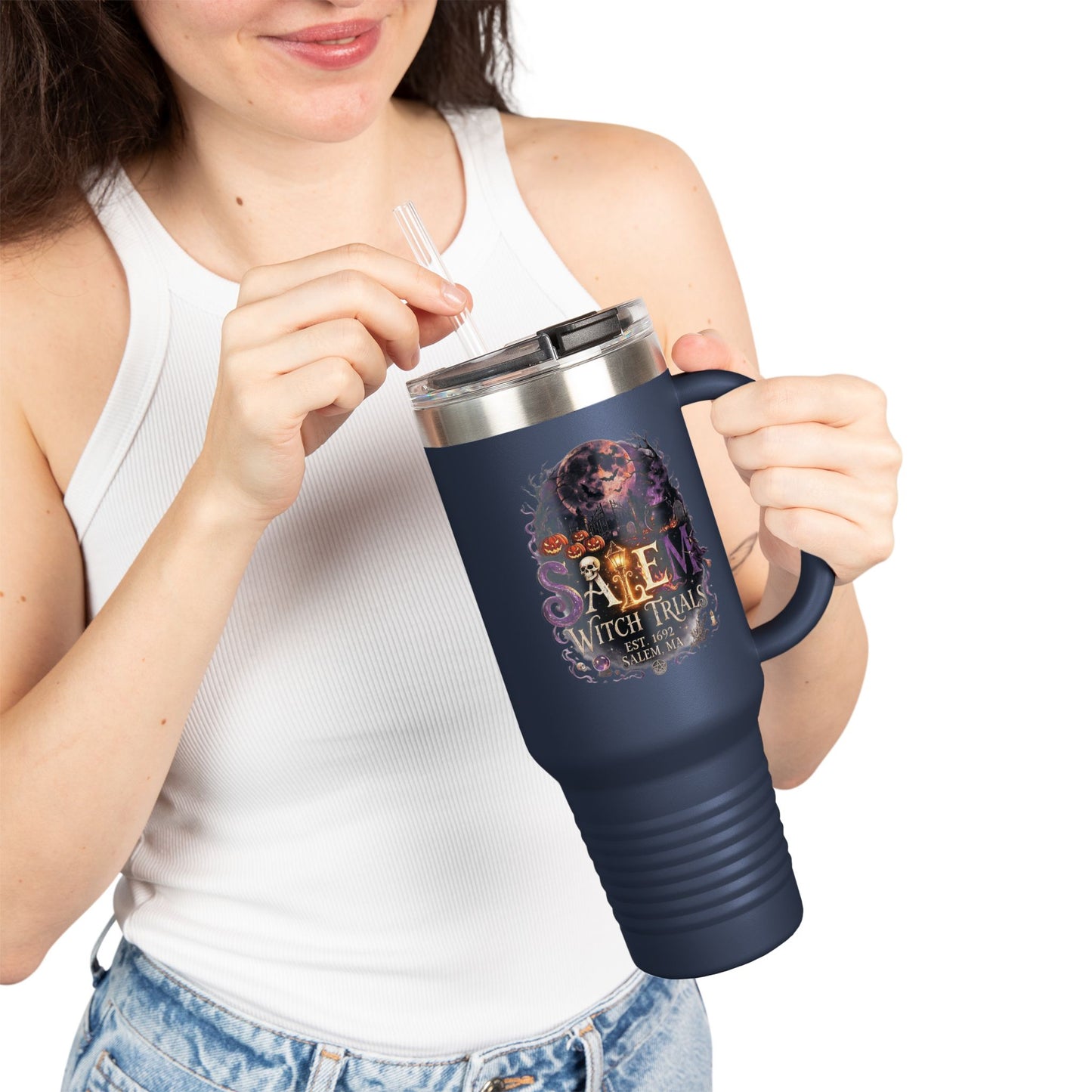 SALEM WITCH TRIALS Insulated Travel Mug, 40oz