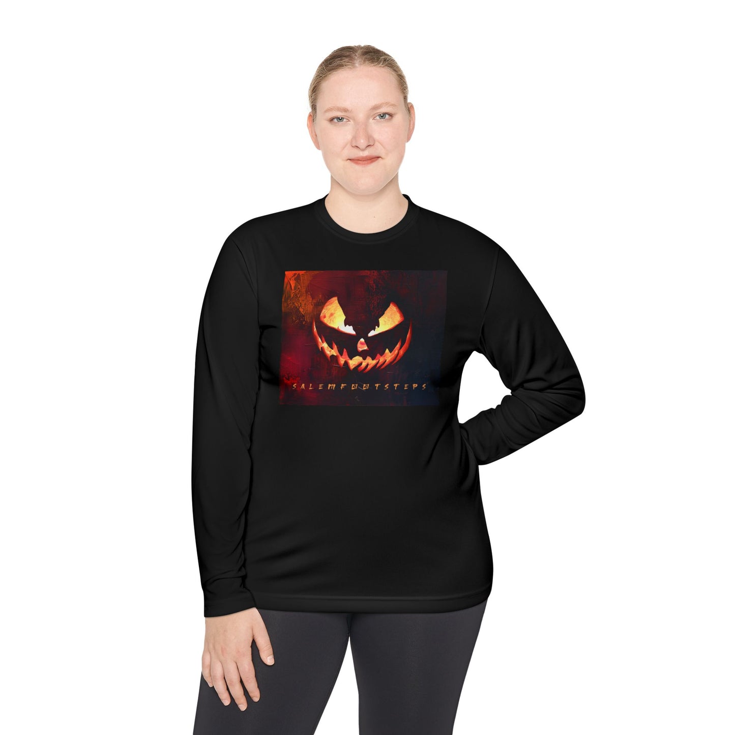 SUNSET HALLOWEEN Unisex Lightweight Long Sleeve Tee