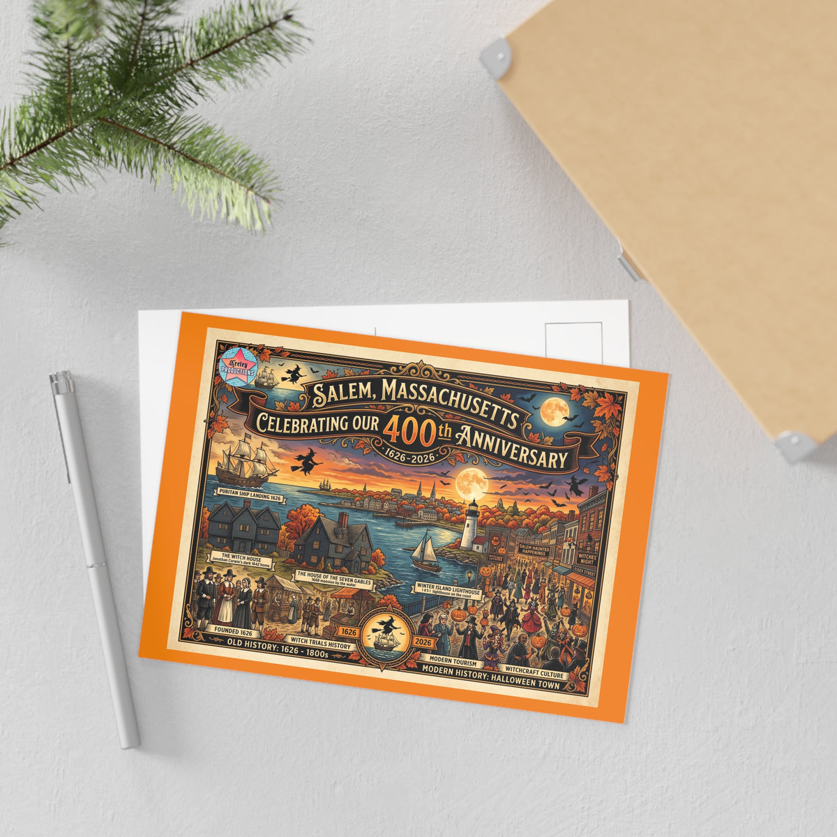 SALEM 400 Fine Art Postcards – Salem – alternate view | SalemFootsteps