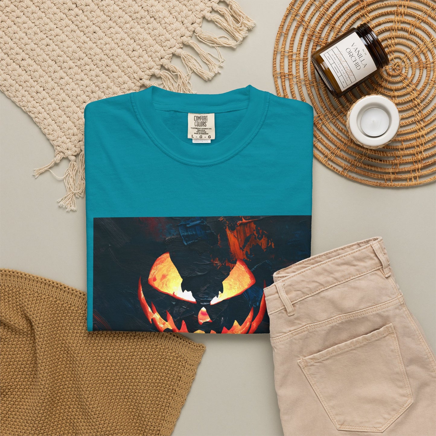 MIDNIGHT PUMPKIN Unisex Garment-Dyed T-shirt