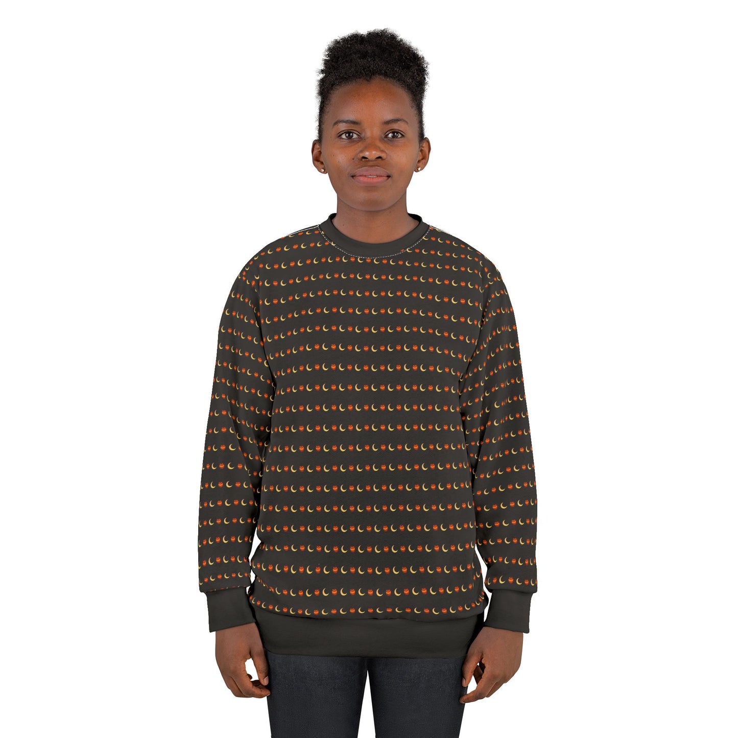 PUMPKIN MOON Unisex Sweatshirt (AOP)