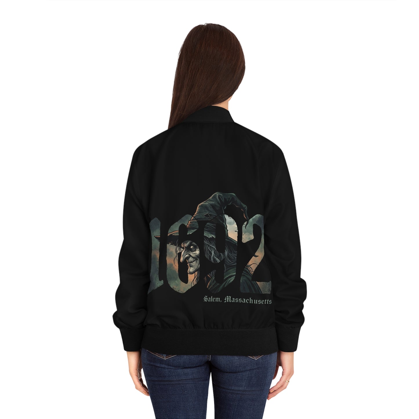 SALEM Women's Bomber Jacket (AOP)
