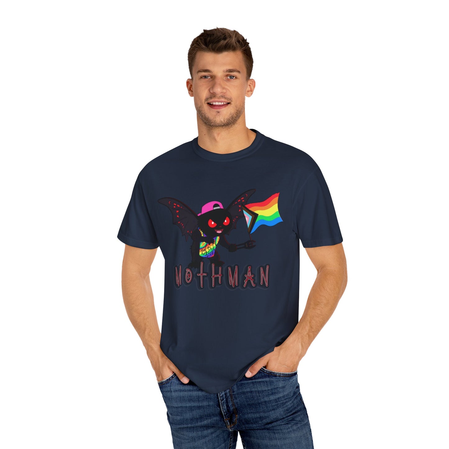 Limited Release Pride Mothman - Unisex Garment-Dyed T-shirt
