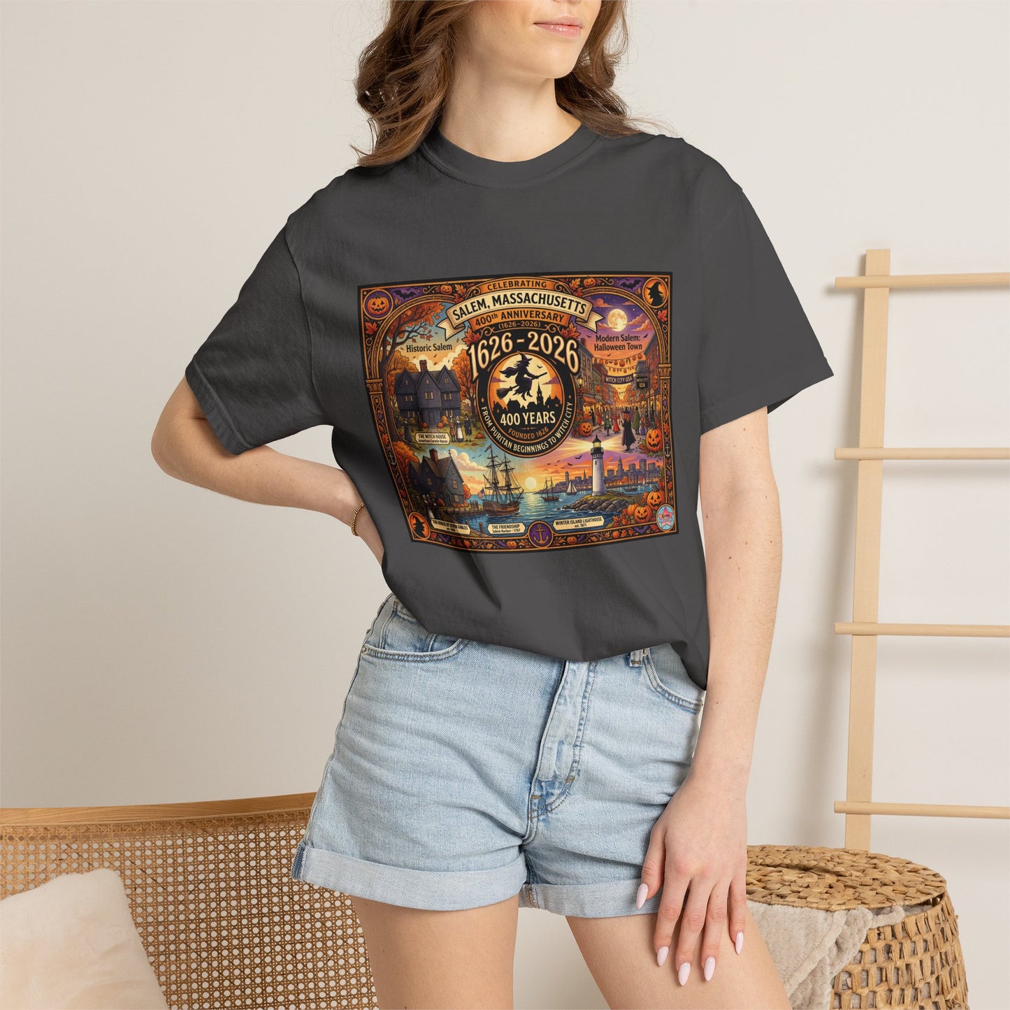 Celebrating Salem 400 Unisex Garment-Dyed T-shirt