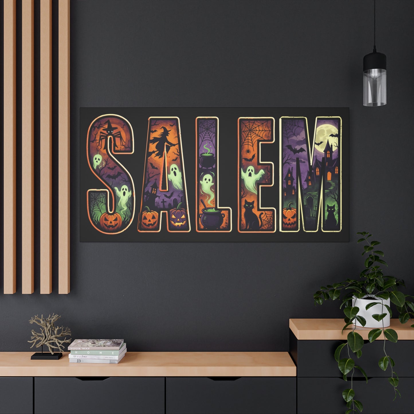 SALEM SPOOKY Matte Canvas, Stretched, 1.25"