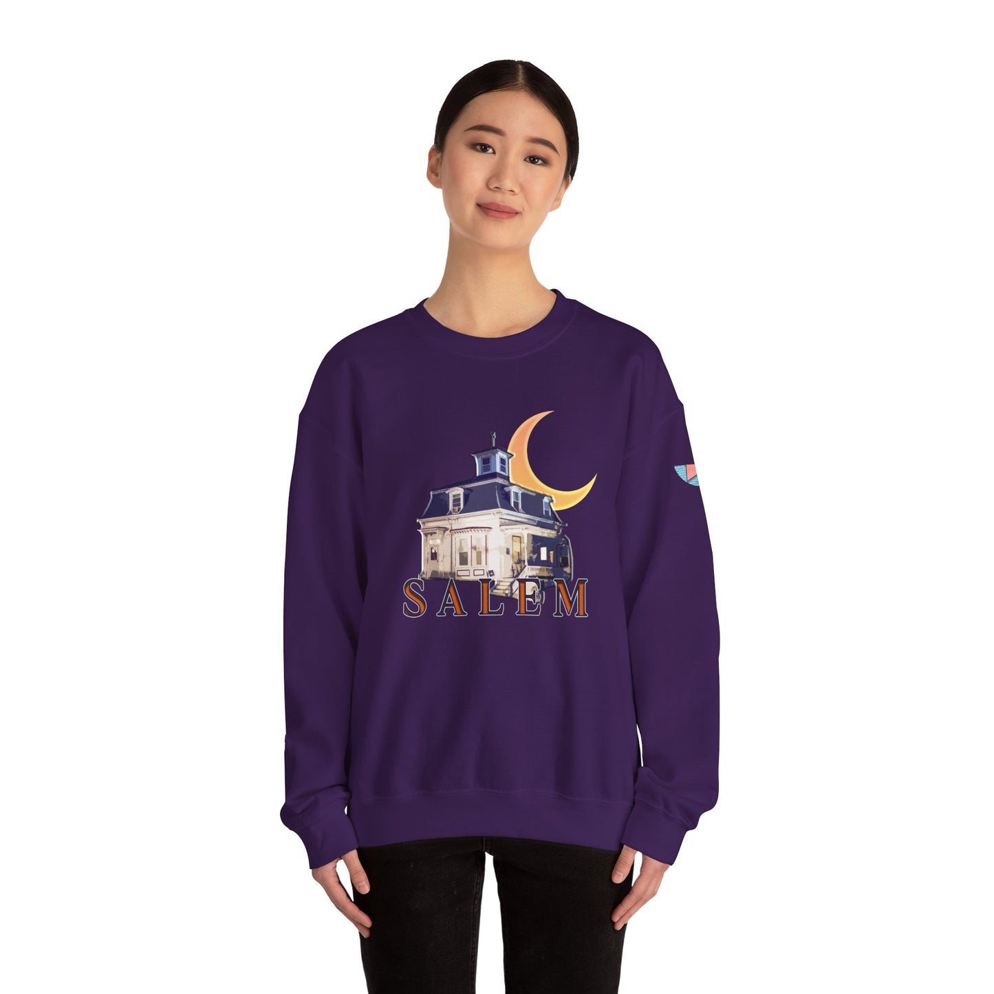 PUPLE SALEM HOUSE Unisex Heavy Blend™ Crewneck Sweatshirt