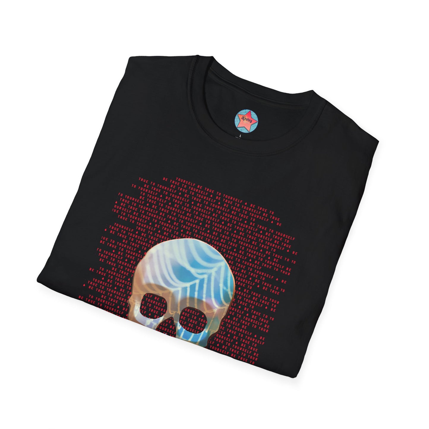 BE TRUE TO YOURSELF SKULL RED Unisex Softstyle T-Shirt
