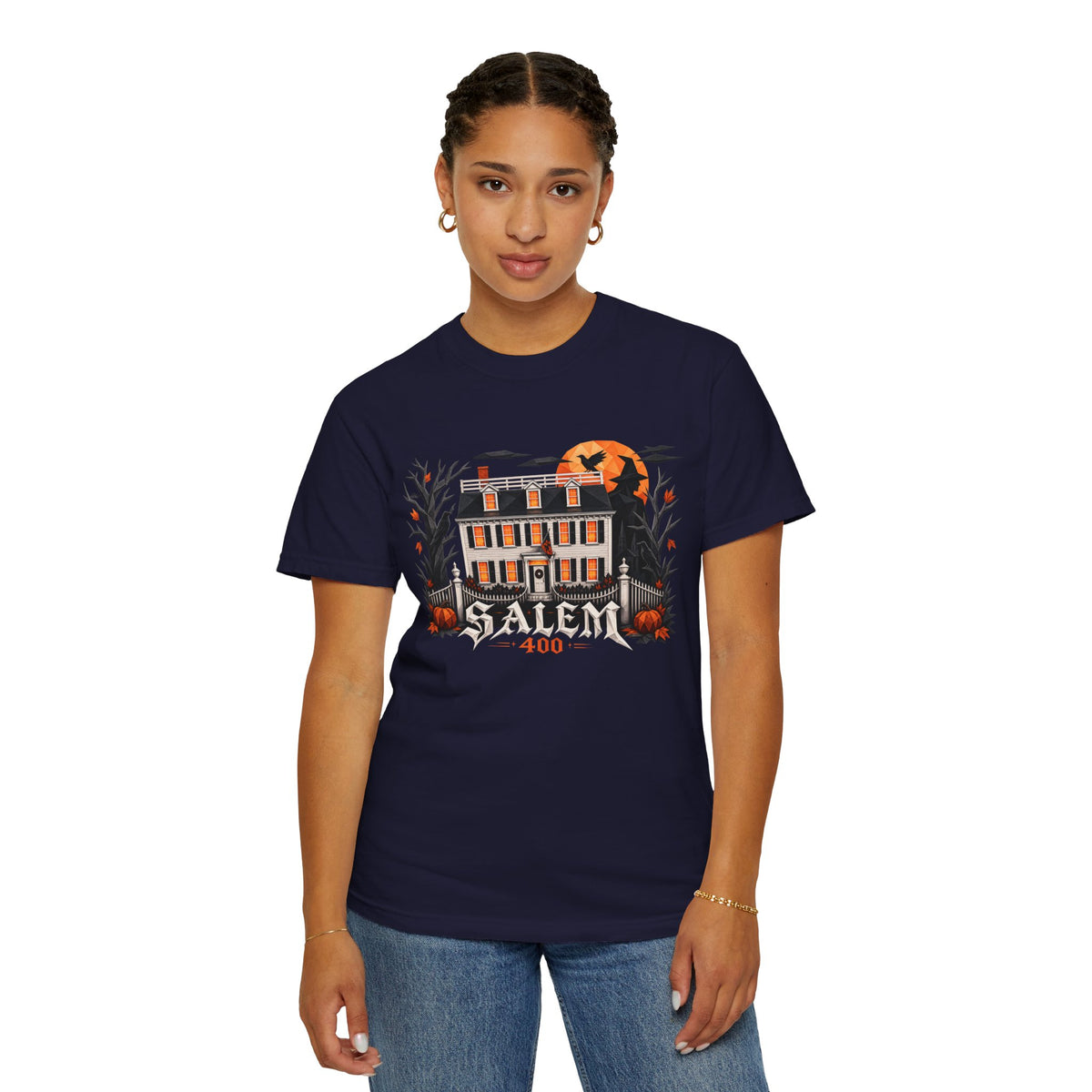 Salem 400 Ropes Mansion - Unisex Garment-Dyed T-shirt