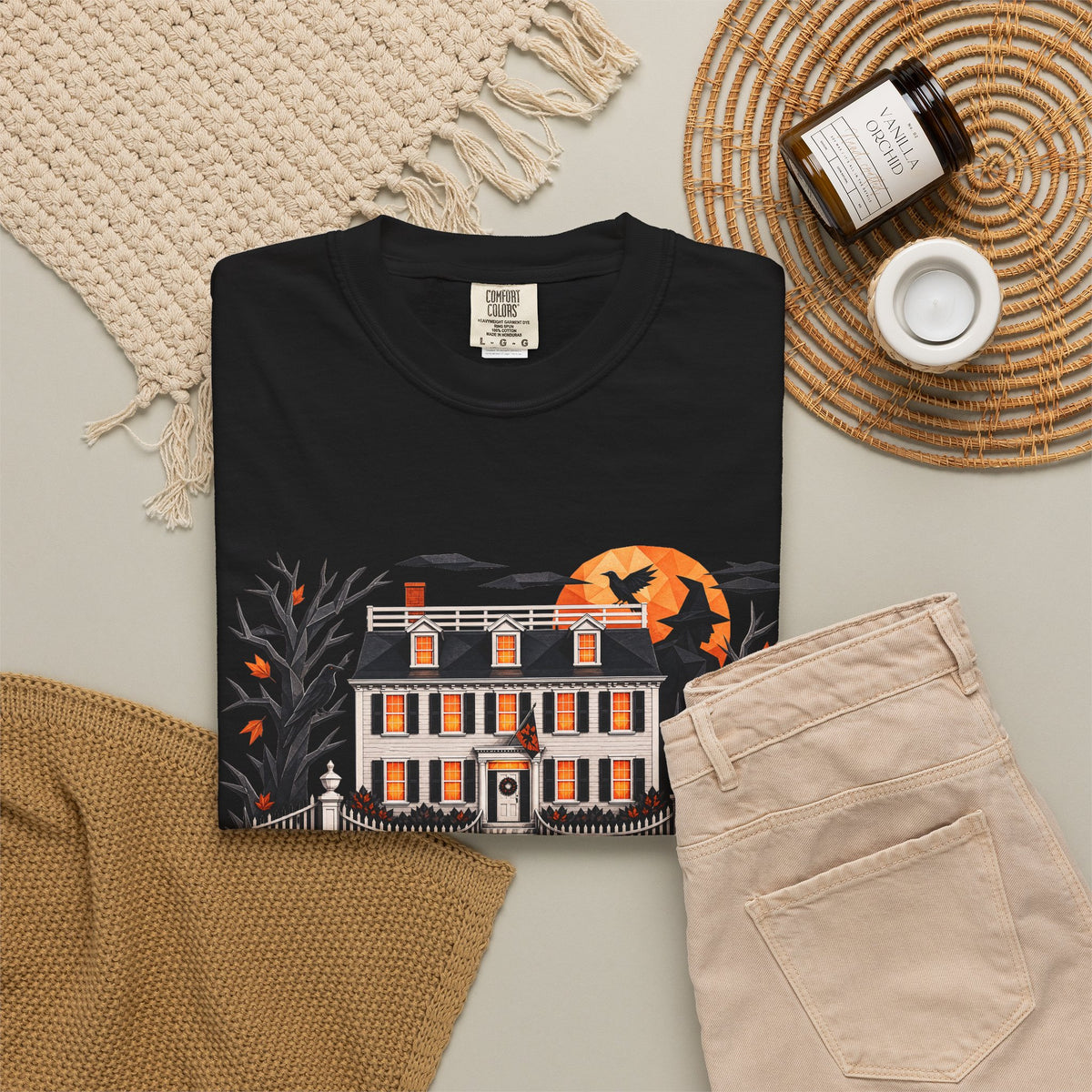 Salem 400 Ropes Mansion - Unisex Garment-Dyed T-shirt