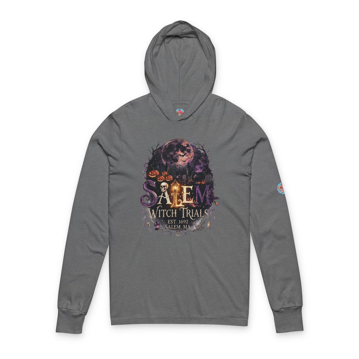 SALEM WITCH TRIALS Unisex Hooded Long Sleeve Tee