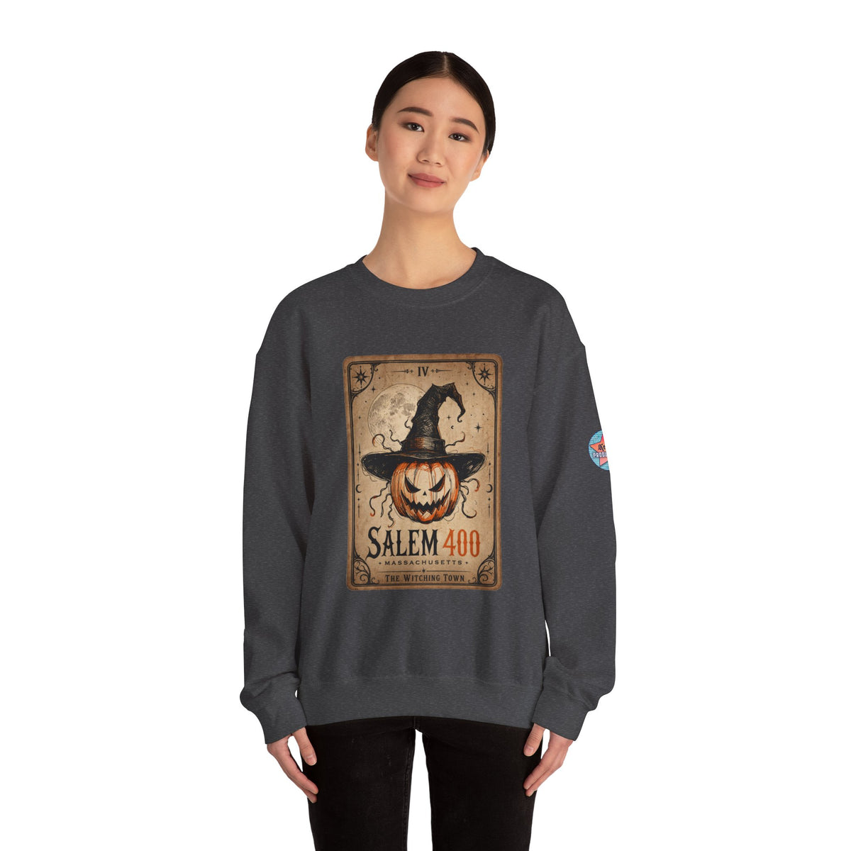 PUNKIN TAROT Unisex Heavy Blend™ Crewneck Sweatshirt – alternate view | SalemFootsteps
