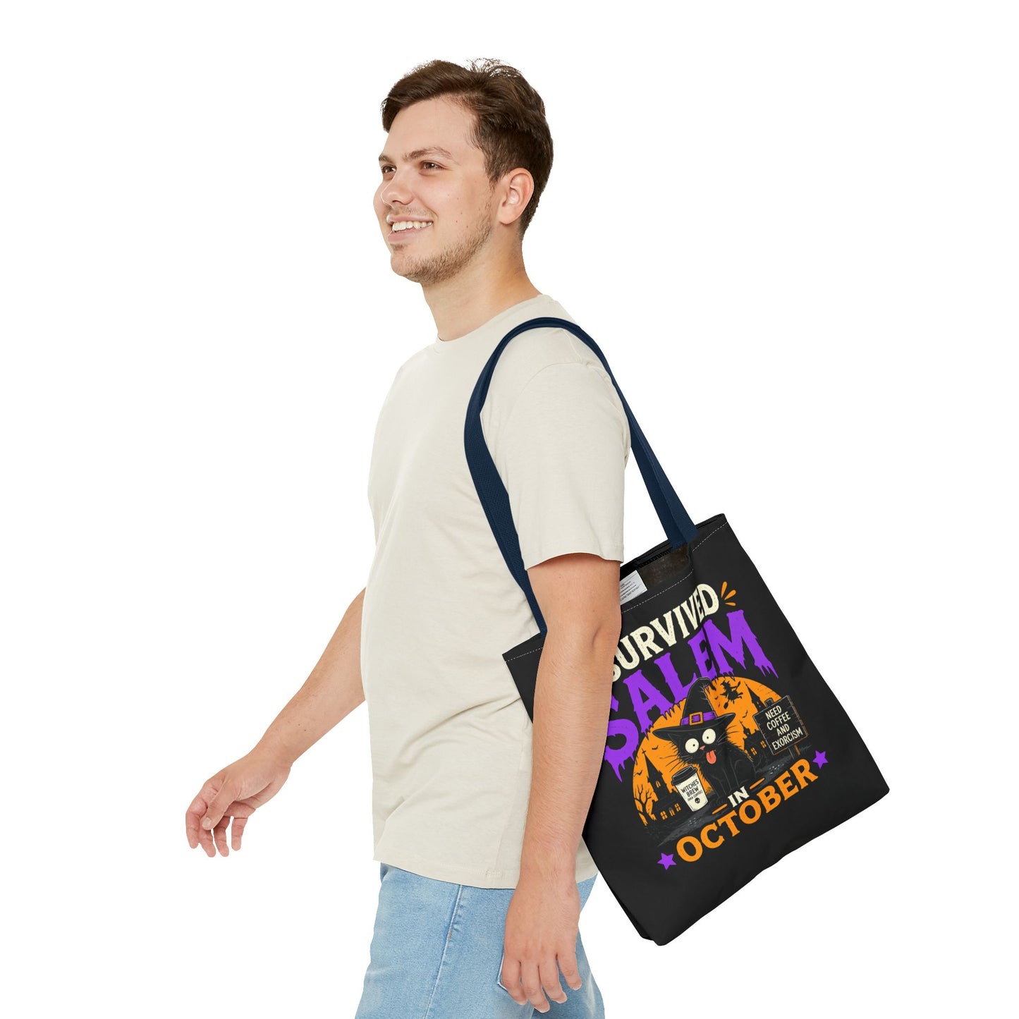 Survived Salem Cat - Tote Bag (AOP)