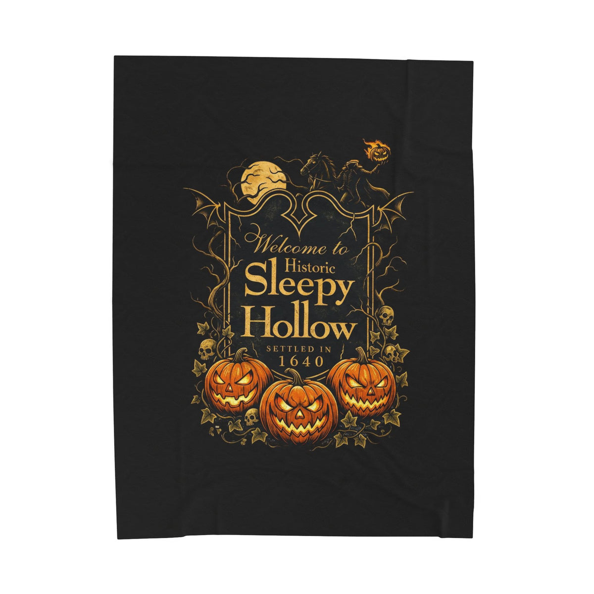 SLEEPY HOLLOW Velveteen Plush Blanket