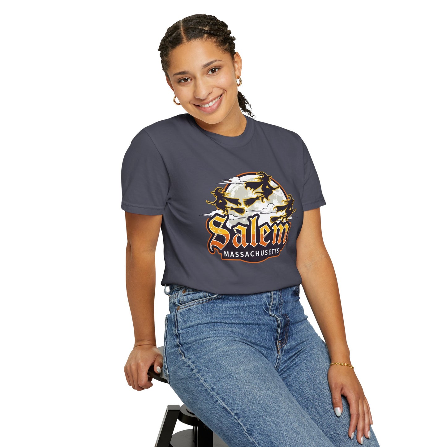 SALEM LOGO Unisex Garment-Dyed T-shirt