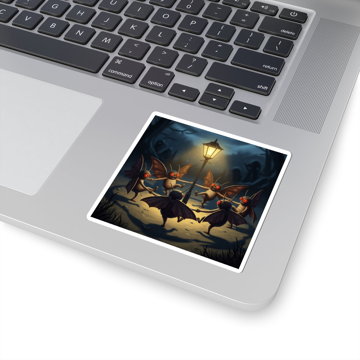 Mothman Lamp Celebration Kiss-Cut Stickers