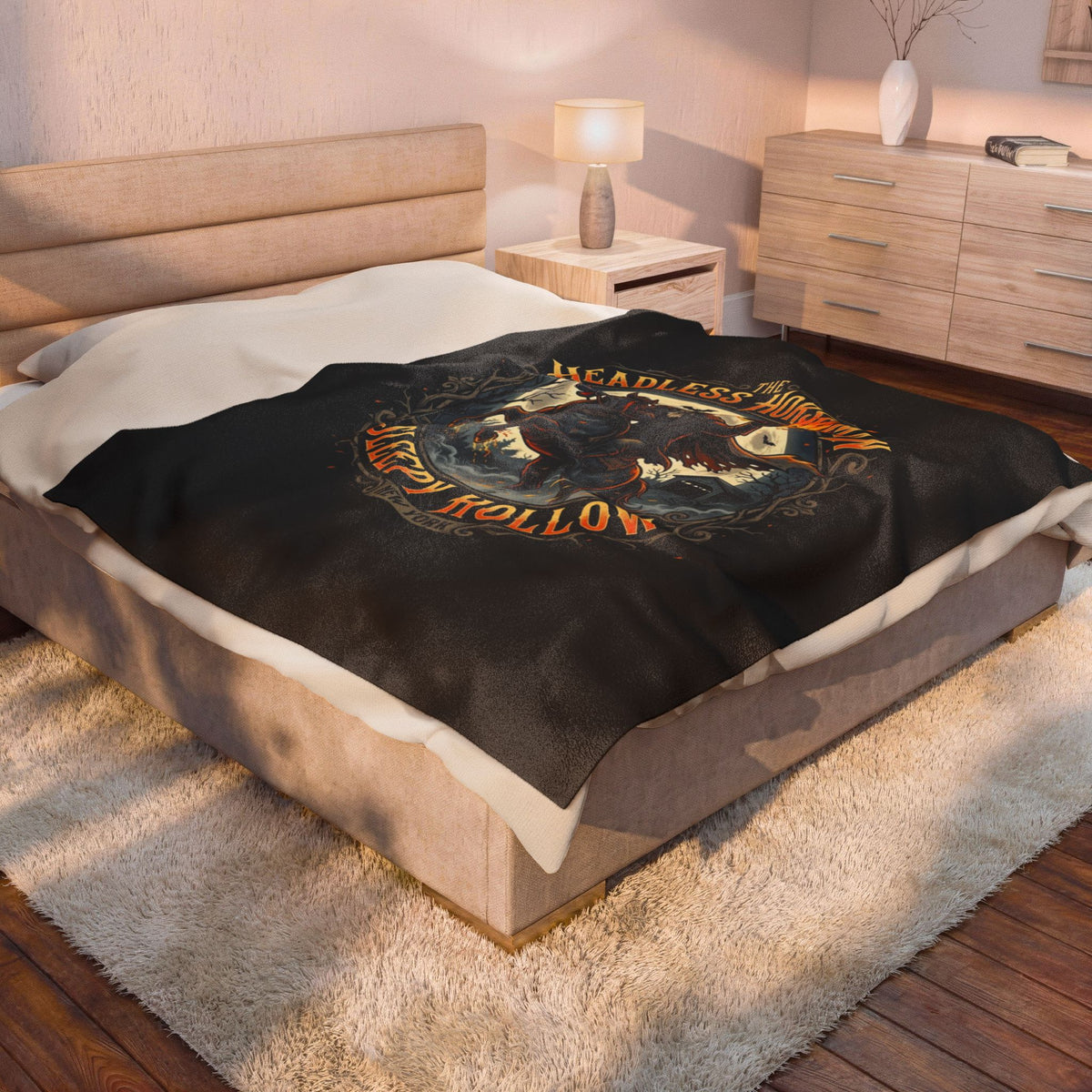 HEADLESS HORSEMAN Velveteen Plush Blanket