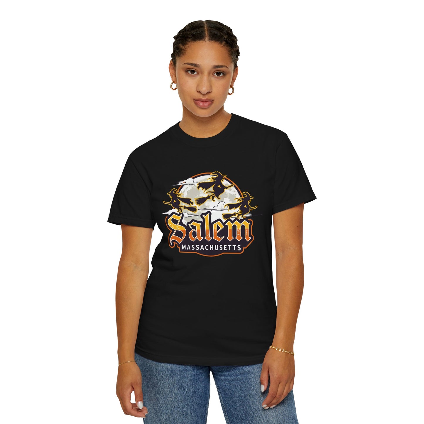 SALEM LOGO Unisex Garment-Dyed T-shirt