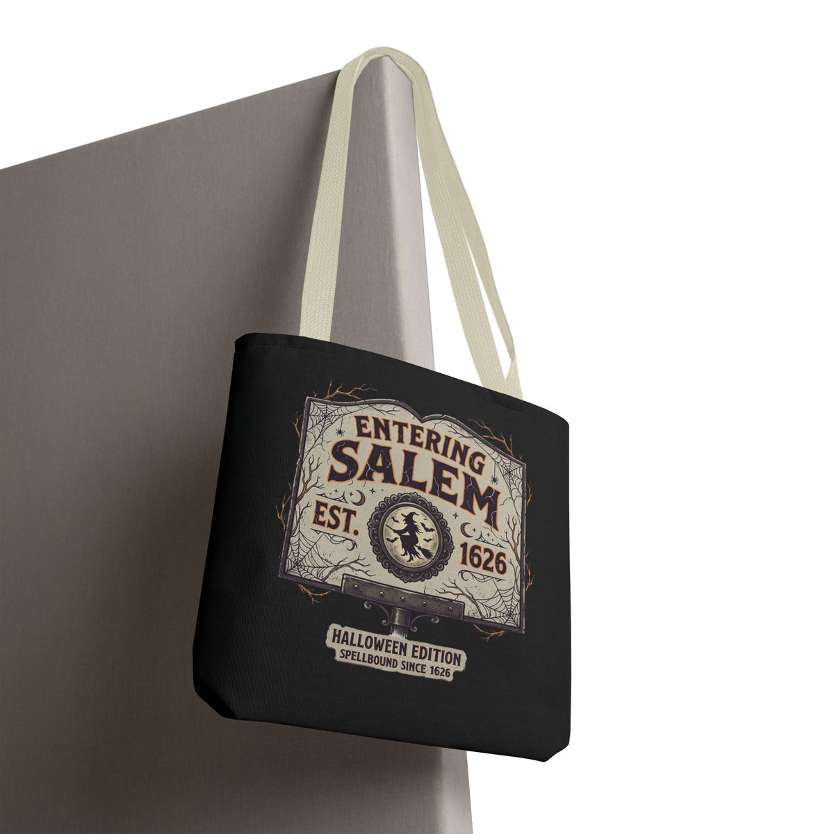 Spooky Entering Salem Tote Bag (AOP)
