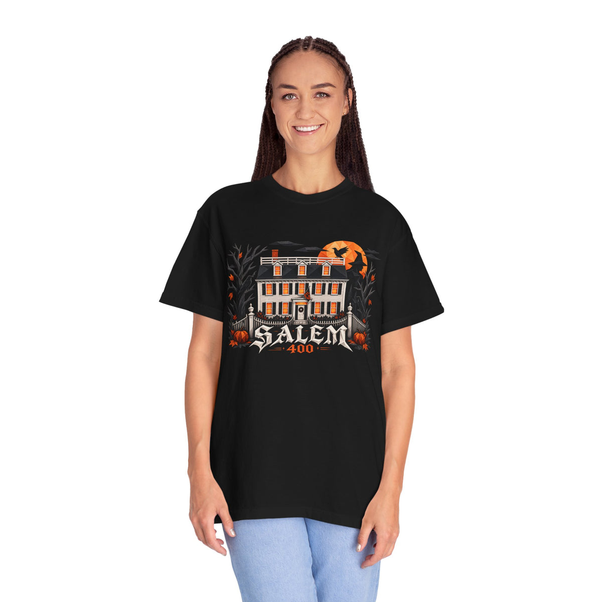 Salem 400 Ropes Mansion - Unisex Garment-Dyed T-shirt