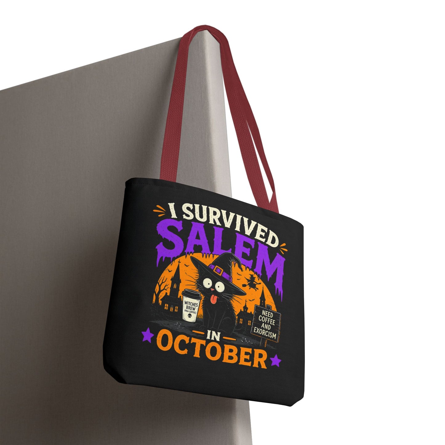 Survived Salem Cat - Tote Bag (AOP)