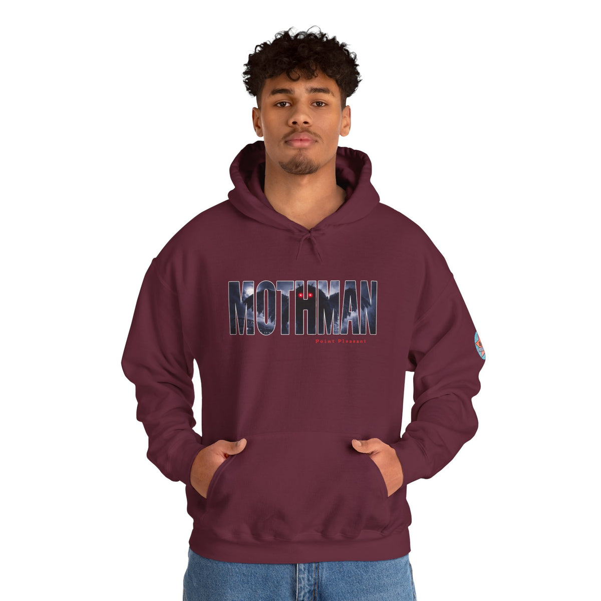 MOTHMAN LURKS Unisex Heavy Blend™ Hooded Sweatshirt