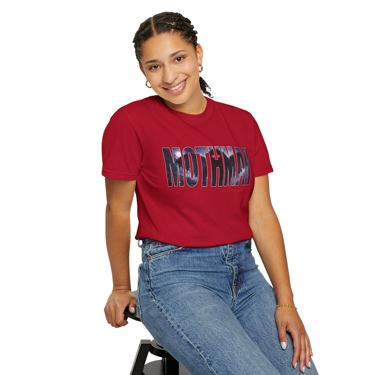 MOTHMAN LURKS Unisex Garment-Dyed T-shirt