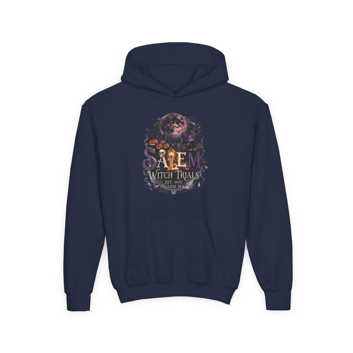 SALEM WITCH TRIALS Youth Heavy Blend Hooded Sweatshirt