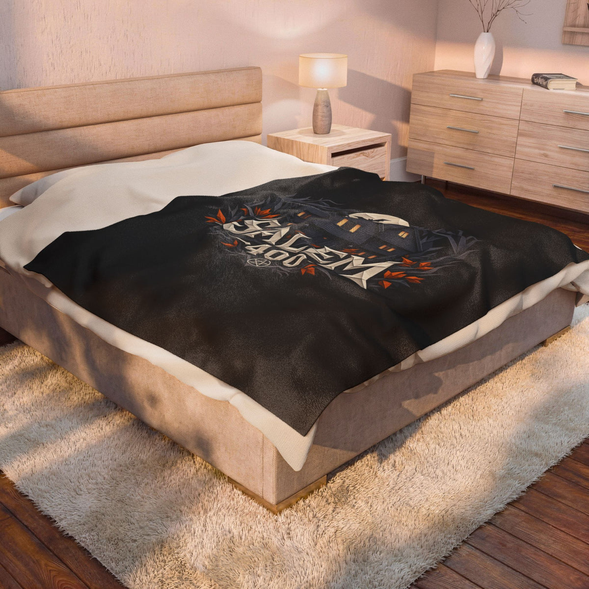 Salem 400 Witch House - Velveteen Plush Blanket