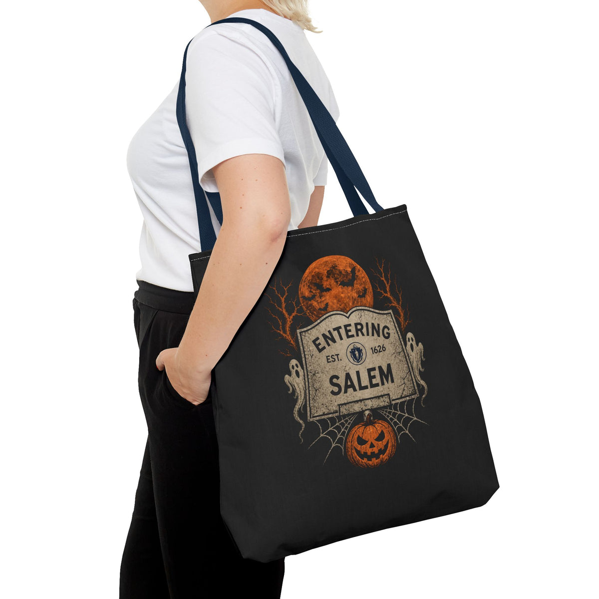 Halloween Entering Salem Tote Bag (AOP)