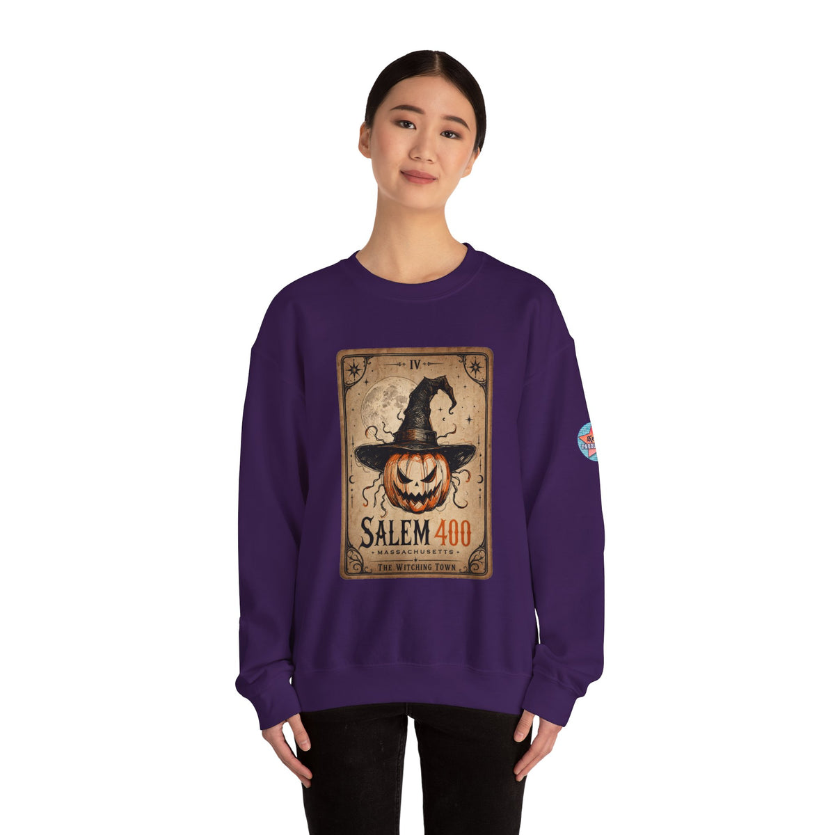 PUNKIN TAROT Unisex Heavy Blend™ Crewneck Sweatshirt – alternate view | SalemFootsteps