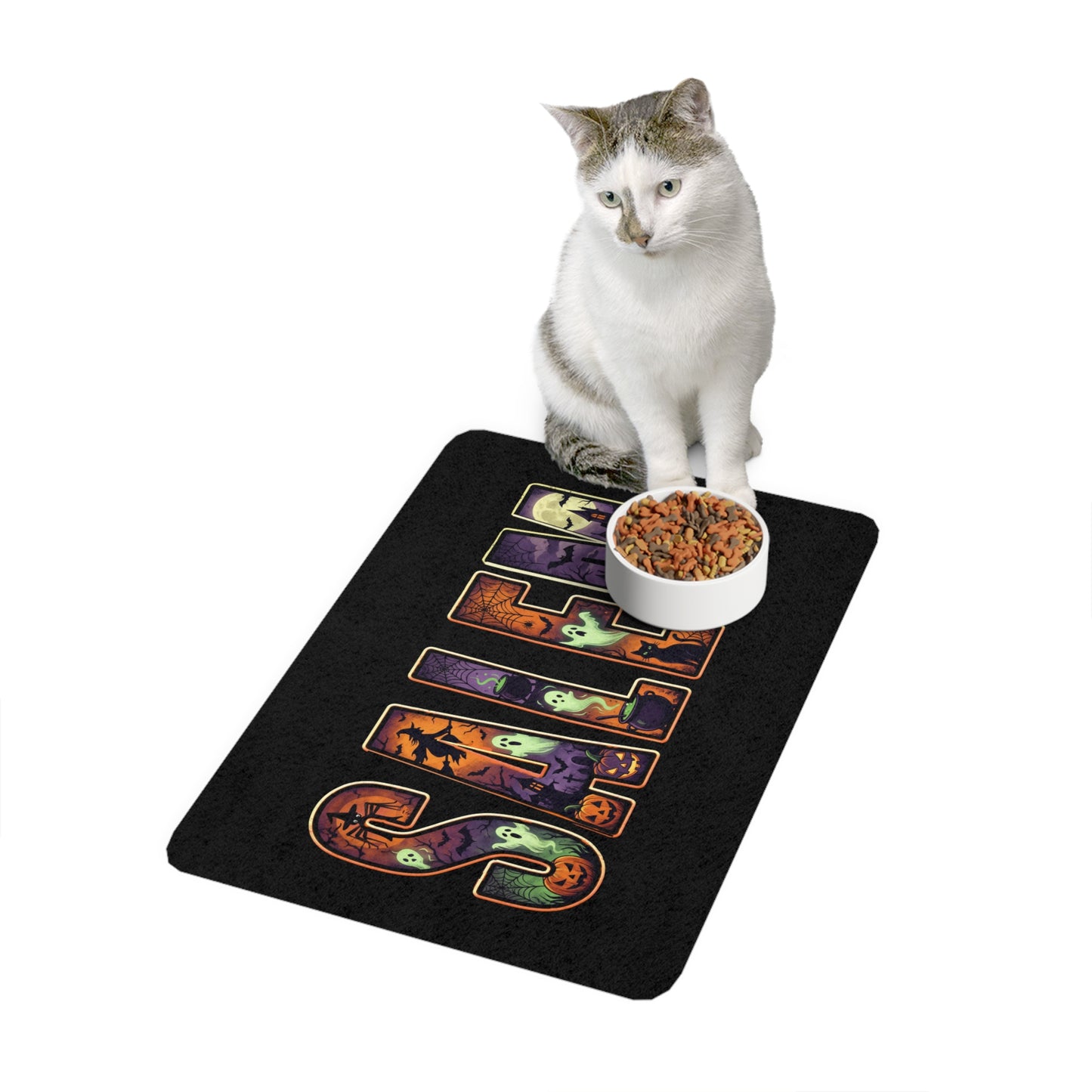 SALEM SPOOKY Pet Food Mat (12x18)