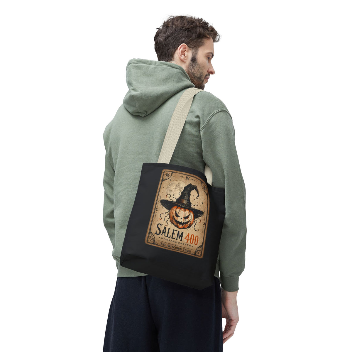 PUNKIN TAROT Tote Bag (AOP) – alternate view | SalemFootsteps