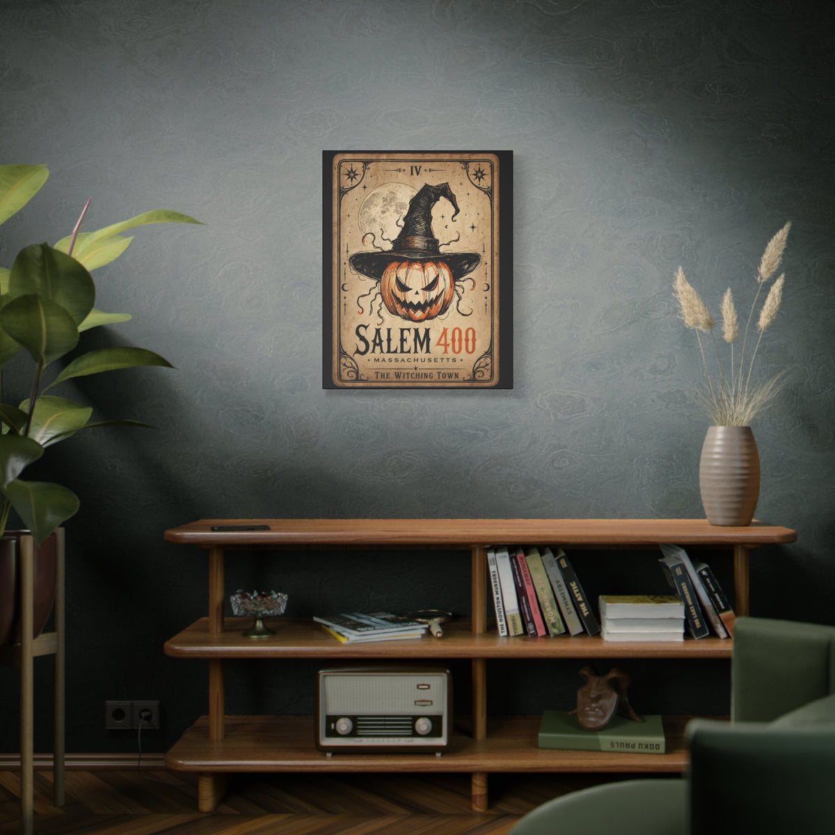 SALEM TAROT Matte Canvas, Stretched, 1.25" – Salem – alternate view | SalemFootsteps