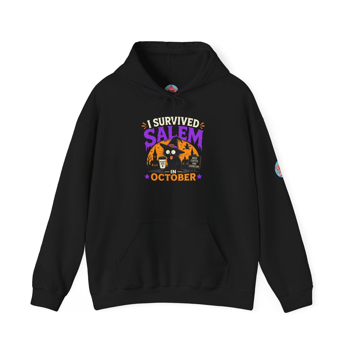 Survived Salem Cat - Unisex Heavy Blend™ Hooded Sweatshirt
