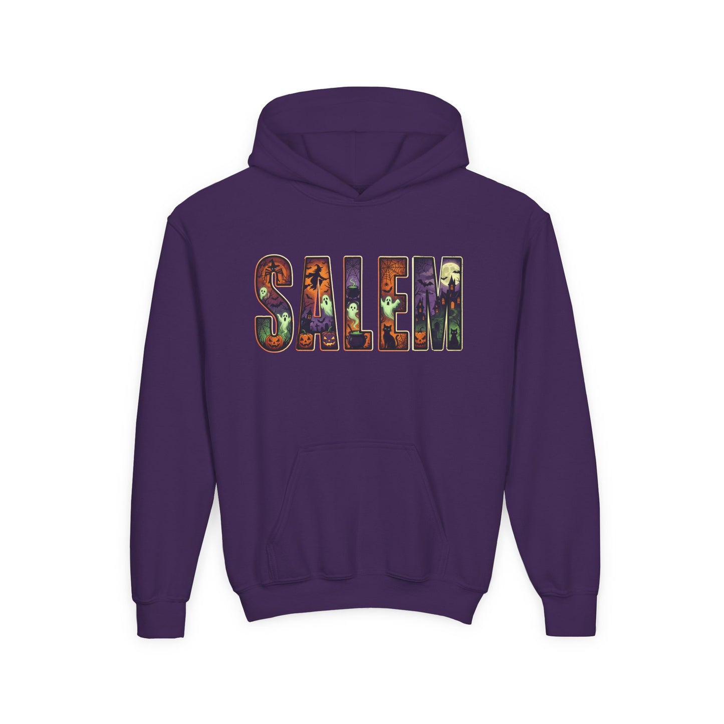 SALEM SPOOKY Youth Heavy Blend Hooded Sweatshirt (More Colors)