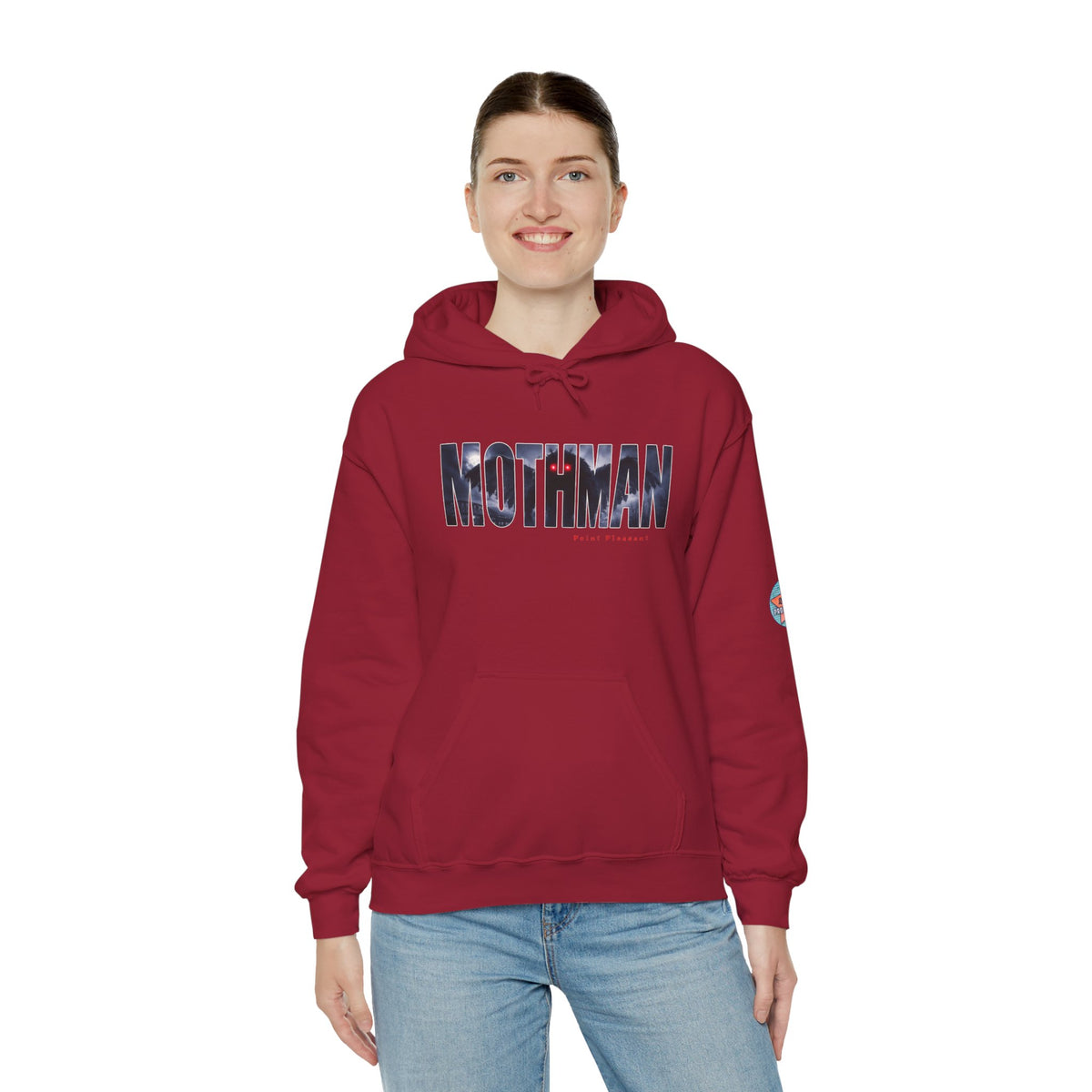 MOTHMAN LURKS Unisex Heavy Blend™ Hooded Sweatshirt