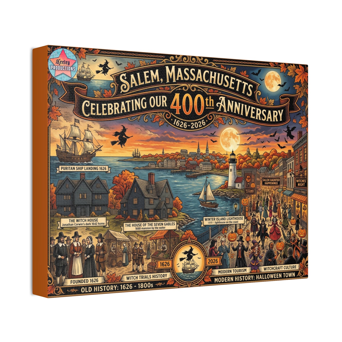 Salem 400 Canvas Stretched, 1.5''