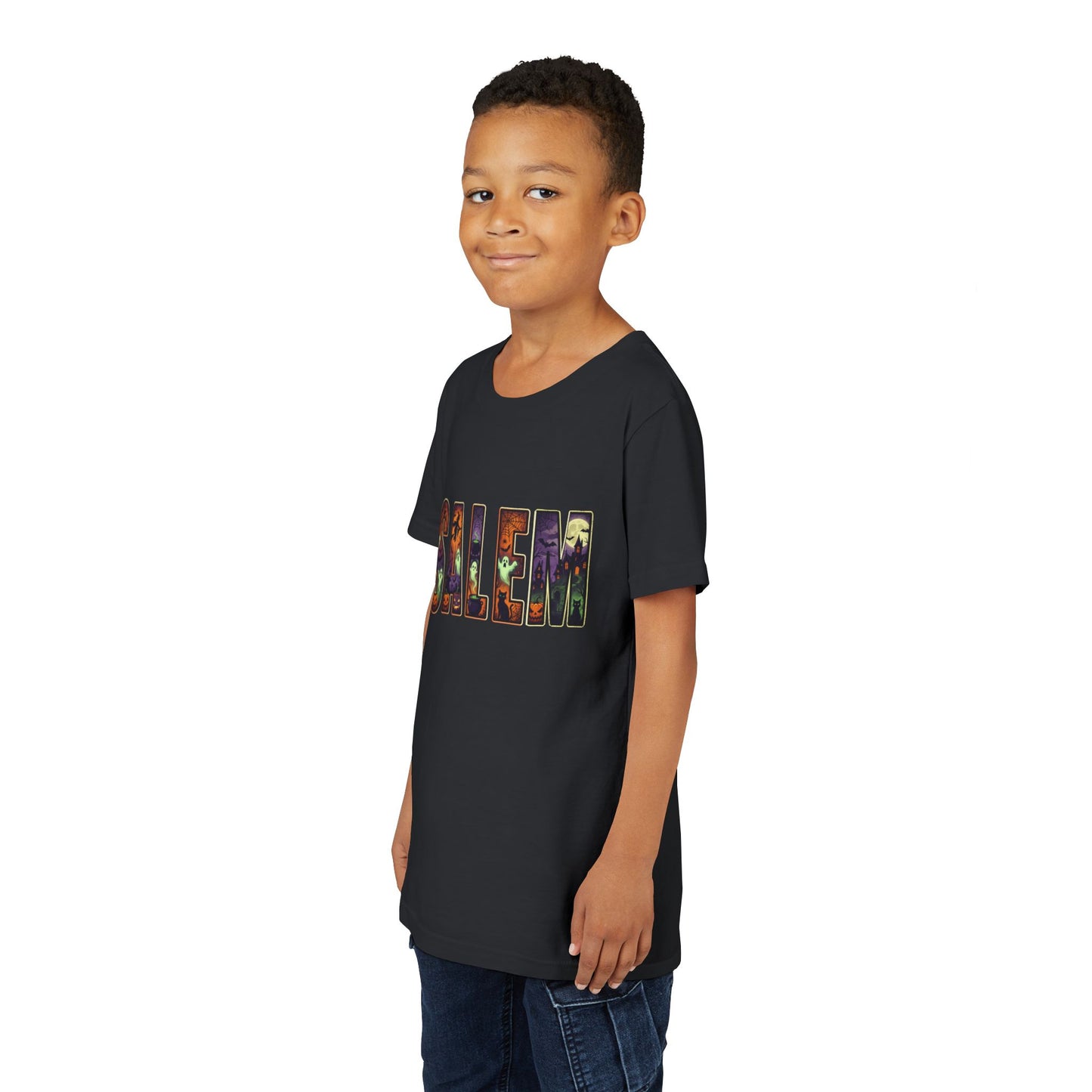 SALEM SPOOKY Youth Short Sleeve Tshirt (More Colors)