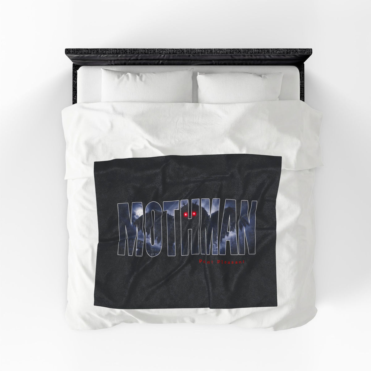MOTHMAN LURKS Velveteen Plush Blanket