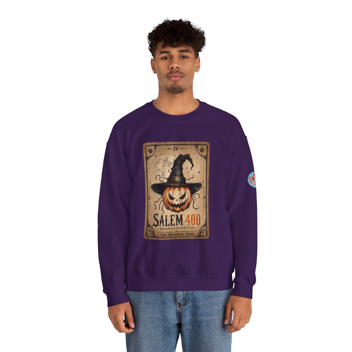 PUNKIN TAROT Unisex Heavy Blend™ Crewneck Sweatshirt – alternate view | SalemFootsteps