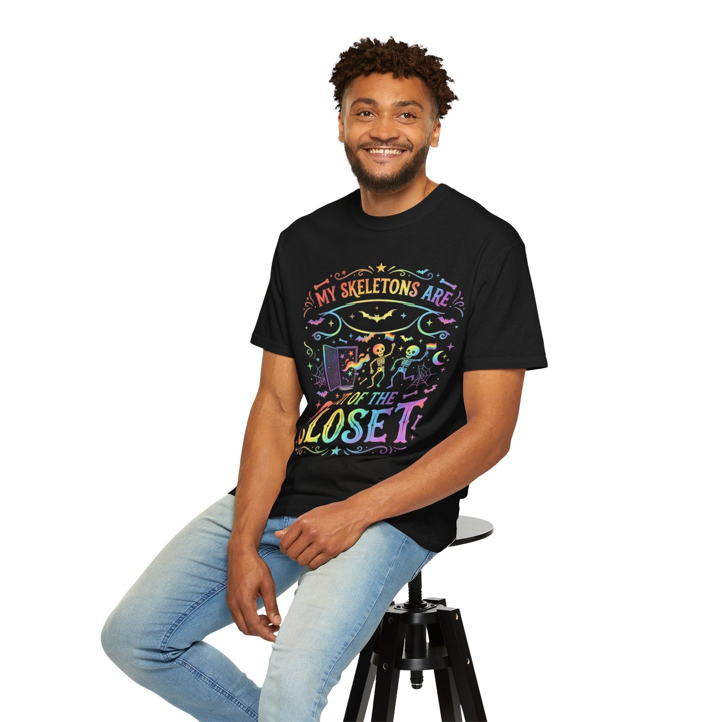 Skeleton Pride - Unisex Garment-Dyed T-shirt