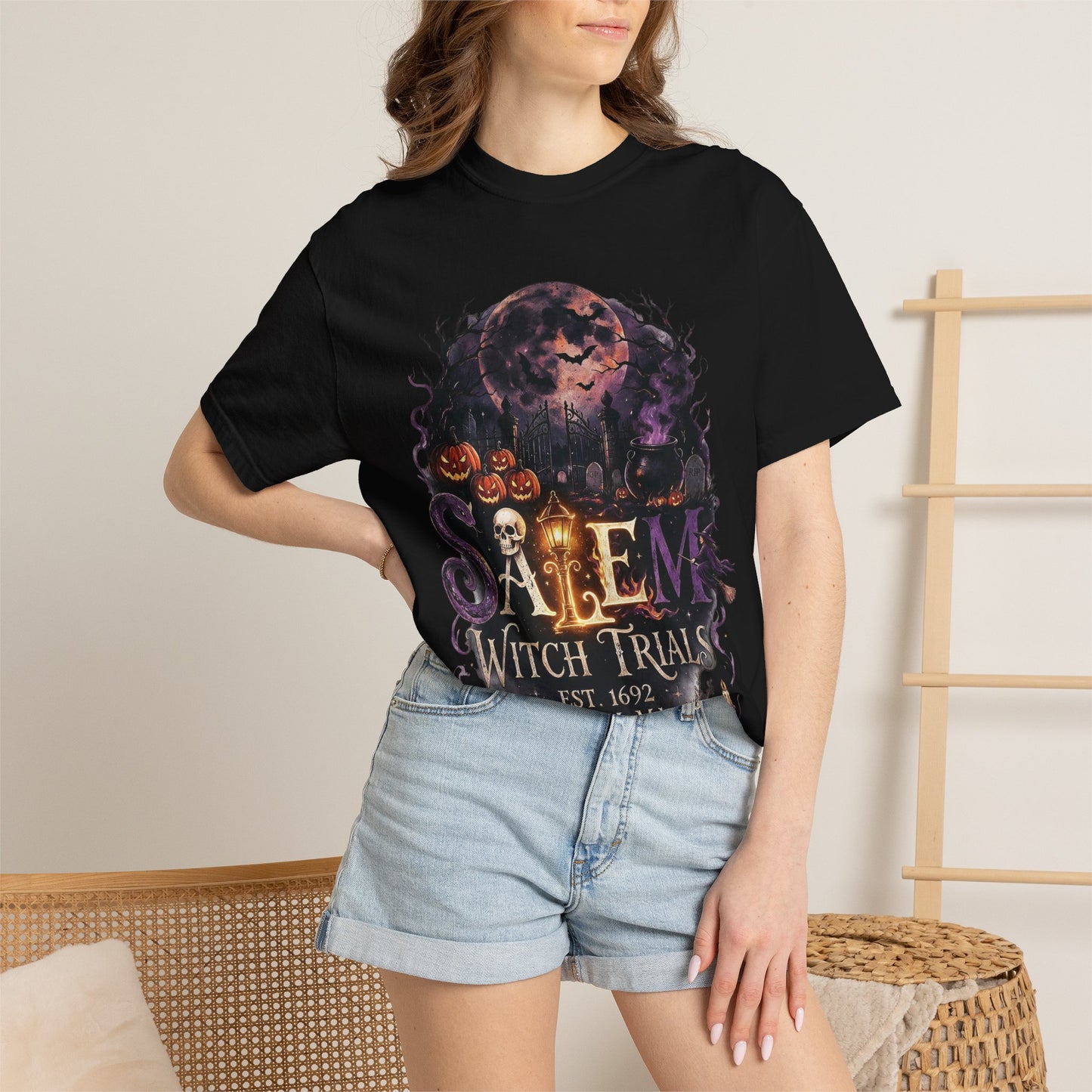 SALEM WITCH TRIALS Unisex Garment-Dyed T-shirt