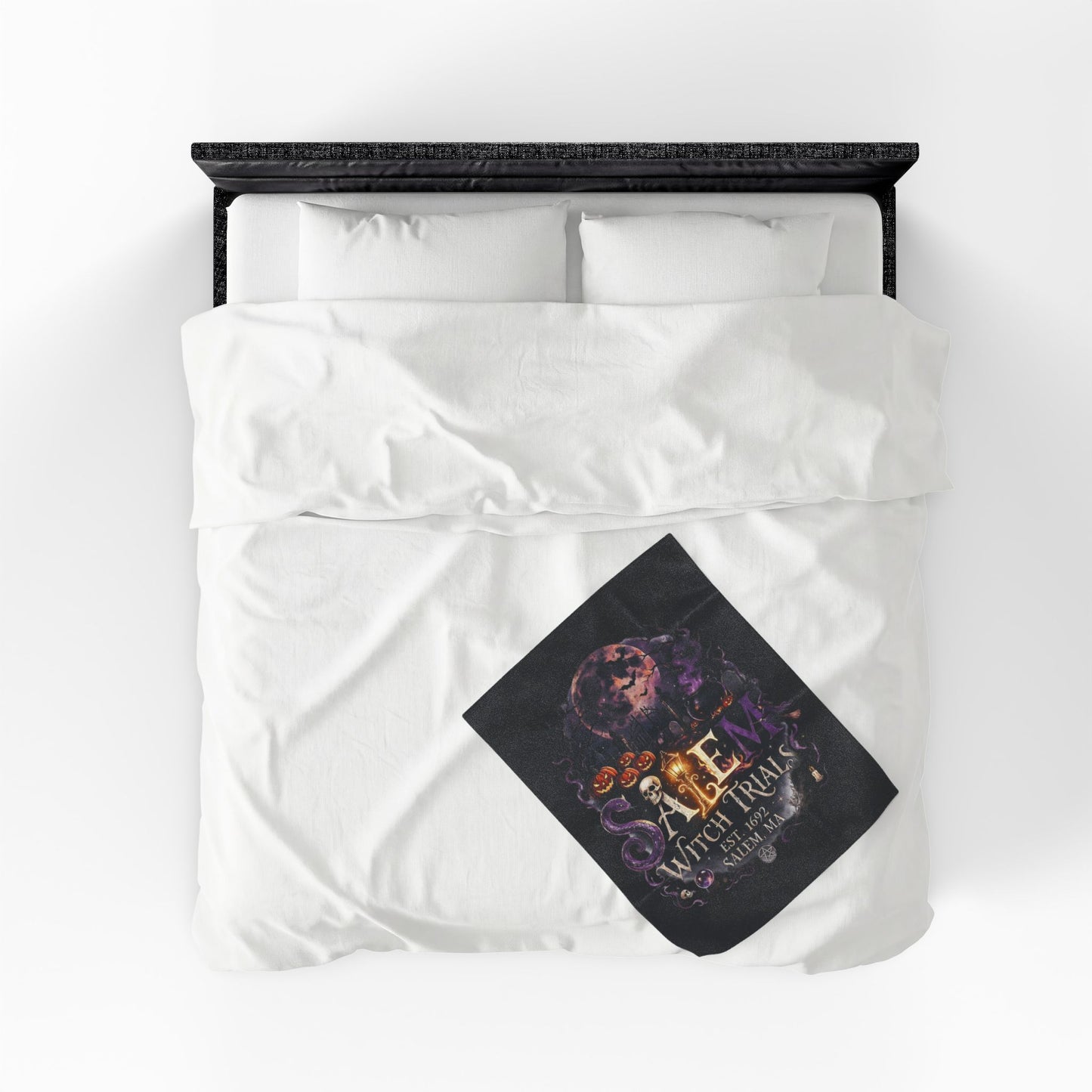 SALEM WITCH TRIALS Velveteen Plush Blanket