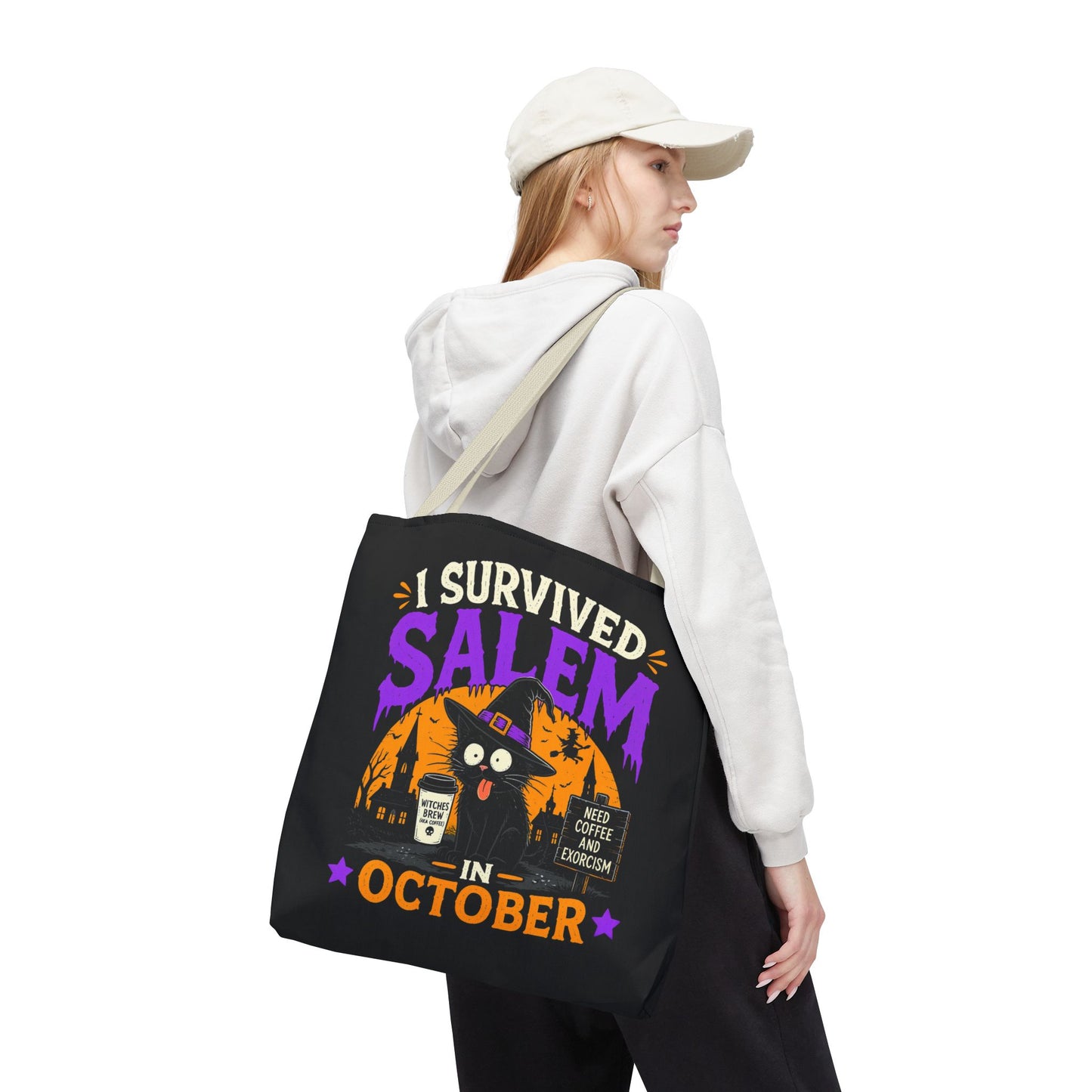 Survived Salem Cat - Tote Bag (AOP)