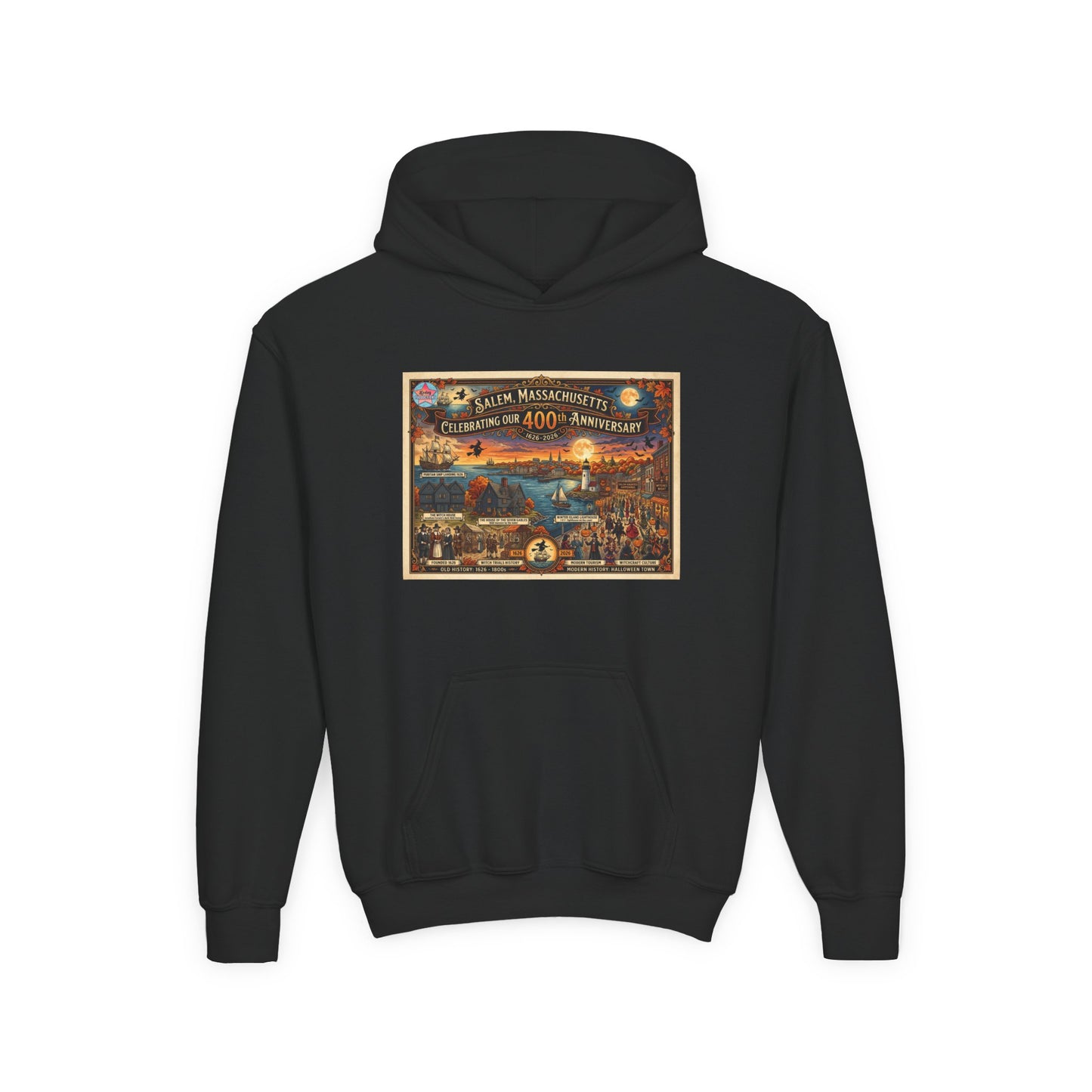 SALEM 400 Youth Heavy Blend Hooded Sweatshirt (More Colors)
