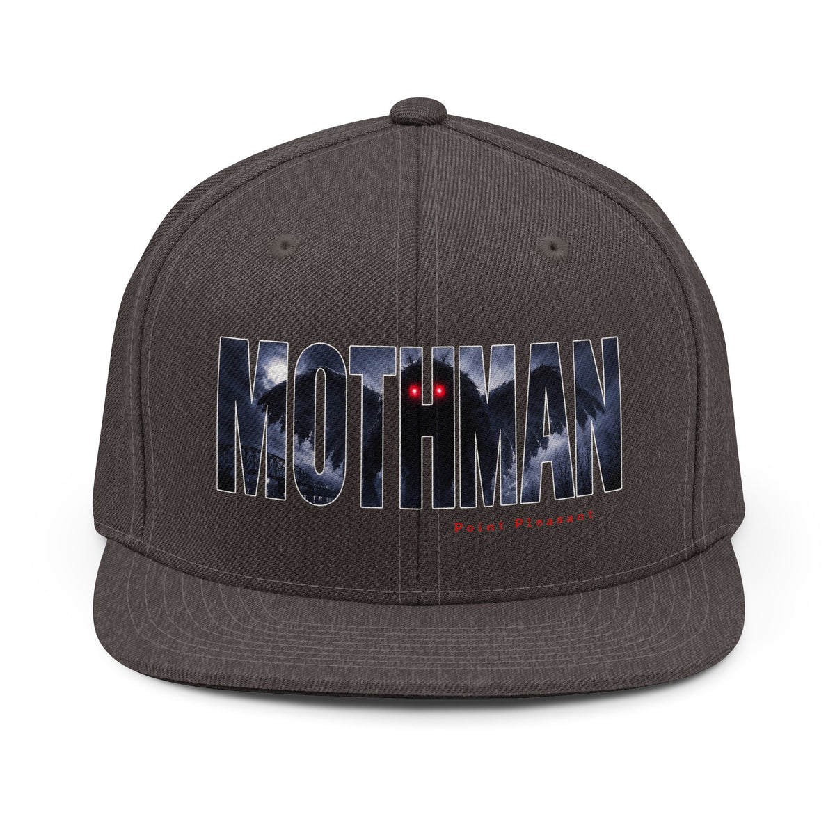 MOTHMAN LURKS Unisex Snapback Hat
