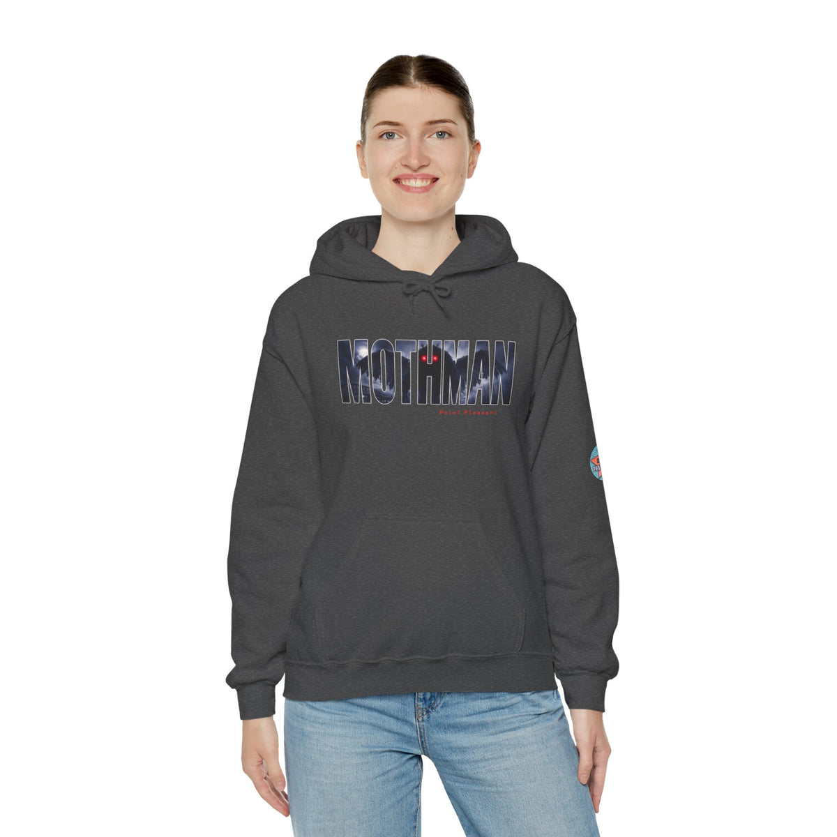 MOTHMAN LURKS Unisex Heavy Blend™ Hooded Sweatshirt