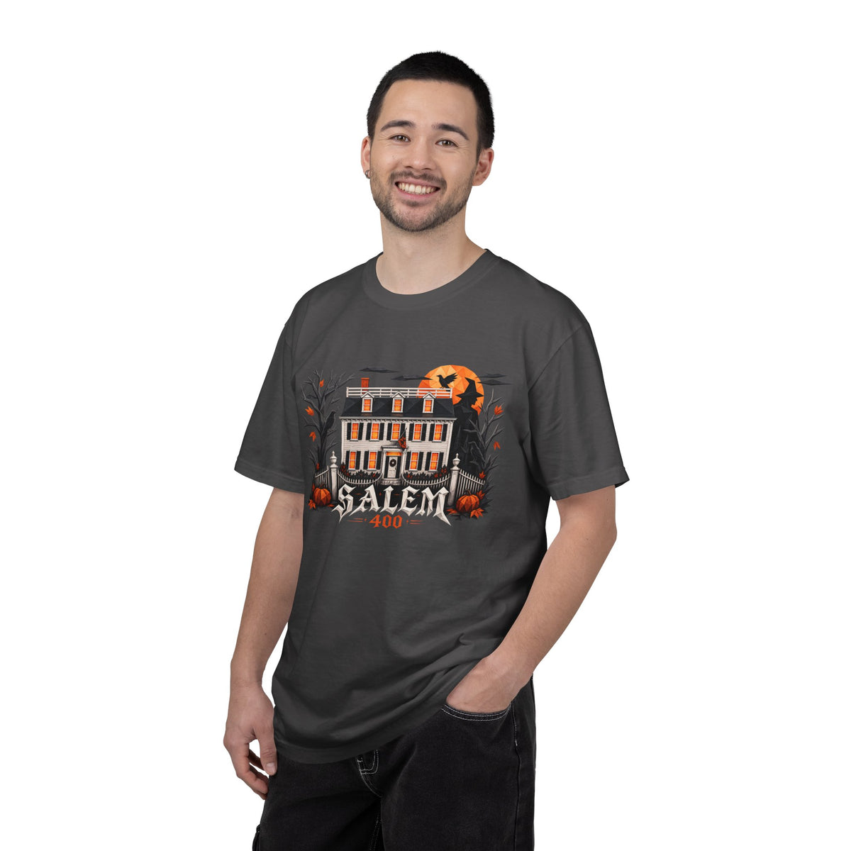 Salem 400 Ropes Mansion - Unisex Garment-Dyed T-shirt