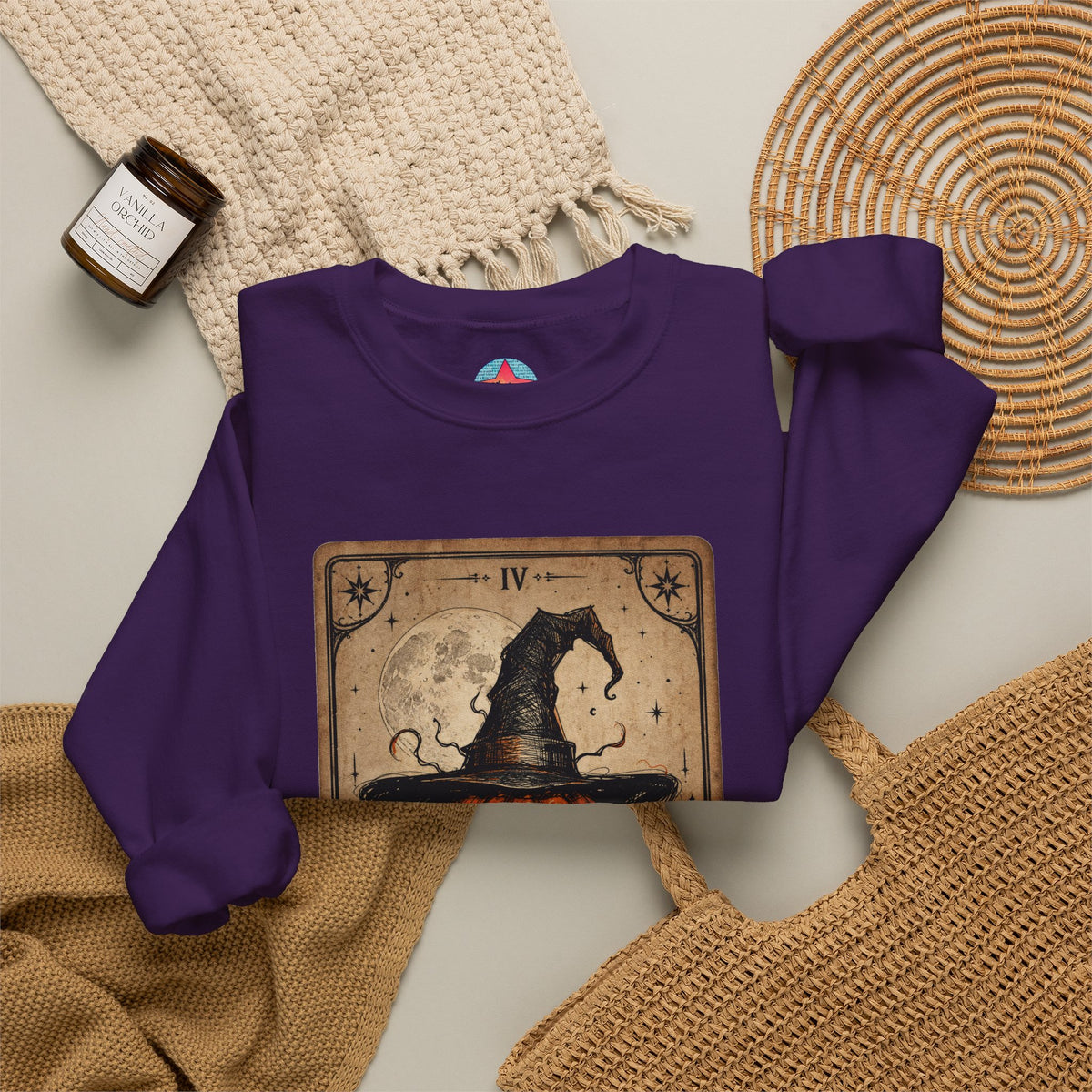 PUNKIN TAROT Unisex Heavy Blend™ Crewneck Sweatshirt – alternate view | SalemFootsteps